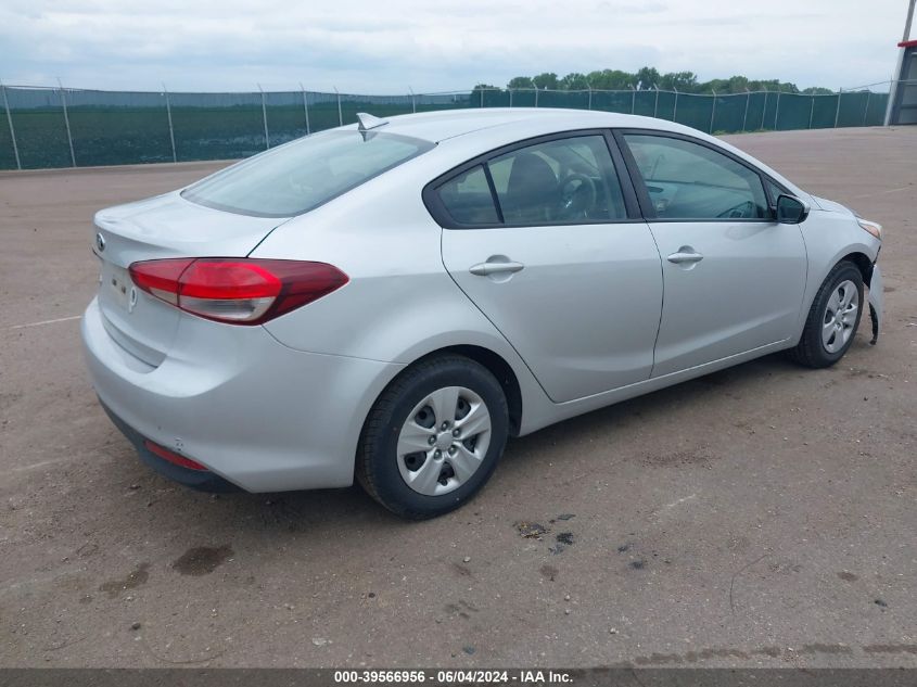 2017 Kia Forte Lx VIN: 3KPFL4A77HE136813 Lot: 39566956