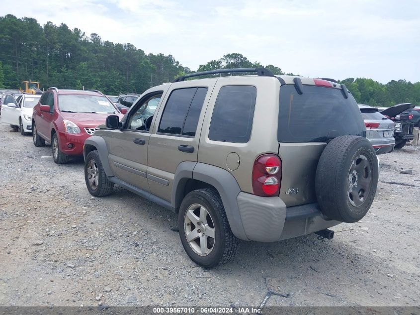 2006 Jeep Liberty Sport VIN: 1J4GK48K66W224217 Lot: 39567010