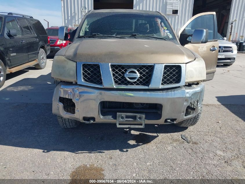 2005 Nissan Titan Se VIN: 1N6BA07A25N557262 Lot: 39567034