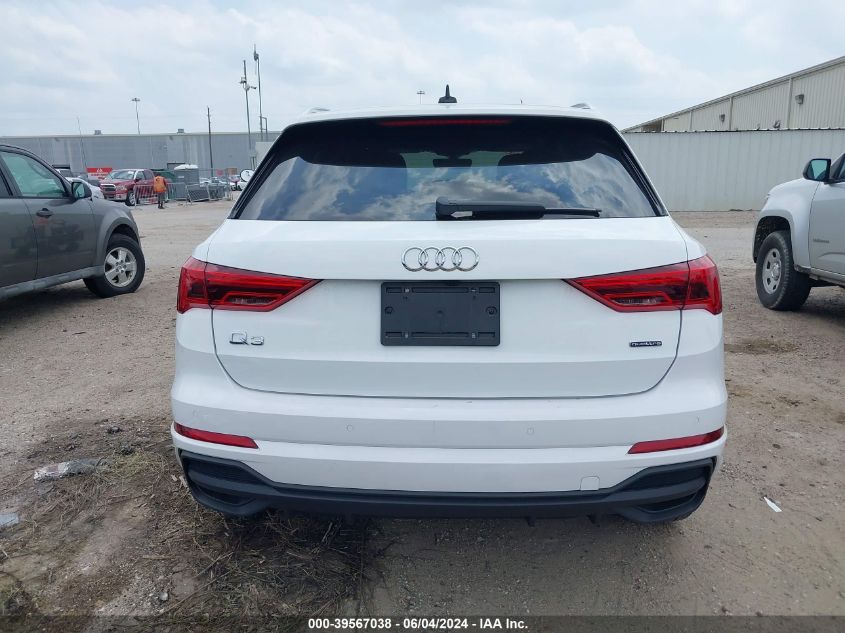 2024 Audi Q3 Premium 45 Tfsi S Line Quattro Tiptronic VIN: WA1DECF31R1061574 Lot: 39567038