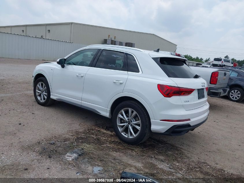 2024 Audi Q3 Premium 45 Tfsi S Line Quattro Tiptronic VIN: WA1DECF31R1061574 Lot: 39567038