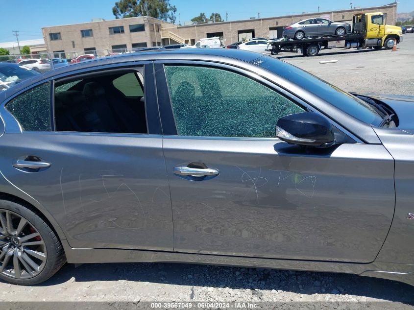 2018 Infiniti Q50 3.0T Red Sport 400 VIN: JN1FV7AP5JM640136 Lot: 39567049