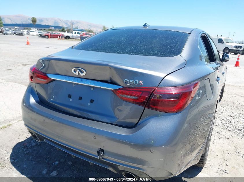 2018 Infiniti Q50 3.0T Red Sport 400 VIN: JN1FV7AP5JM640136 Lot: 39567049