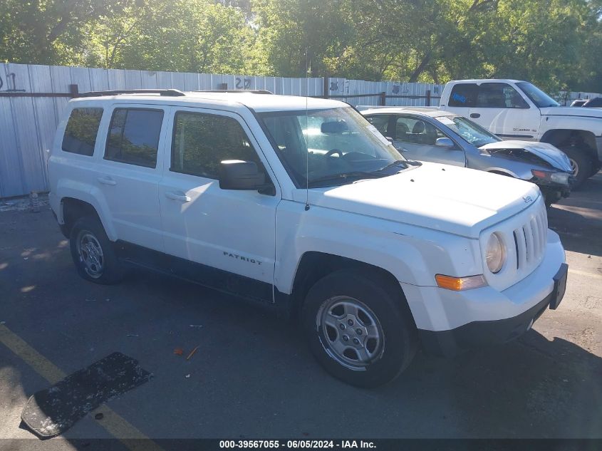 2016 Jeep Patriot Sport VIN: 1C4NJRBB0GD594789 Lot: 39567055