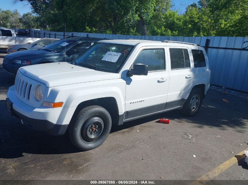 2016 Jeep Patriot Sport VIN: 1C4NJRBB0GD594789 Lot: 39567055