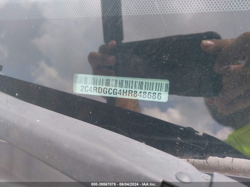 2017 DODGE GRAND CARAVAN SXT - 2C4RDGCG4HR848686