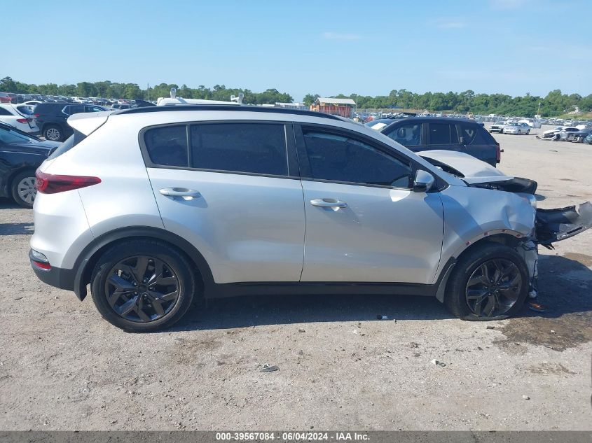 2022 Kia Sportage Nightfall Edition VIN: KNDP63AC1N7988265 Lot: 39567084