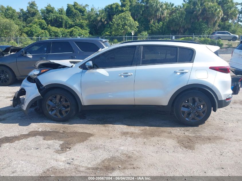 2022 Kia Sportage Nightfall Edition VIN: KNDP63AC1N7988265 Lot: 39567084