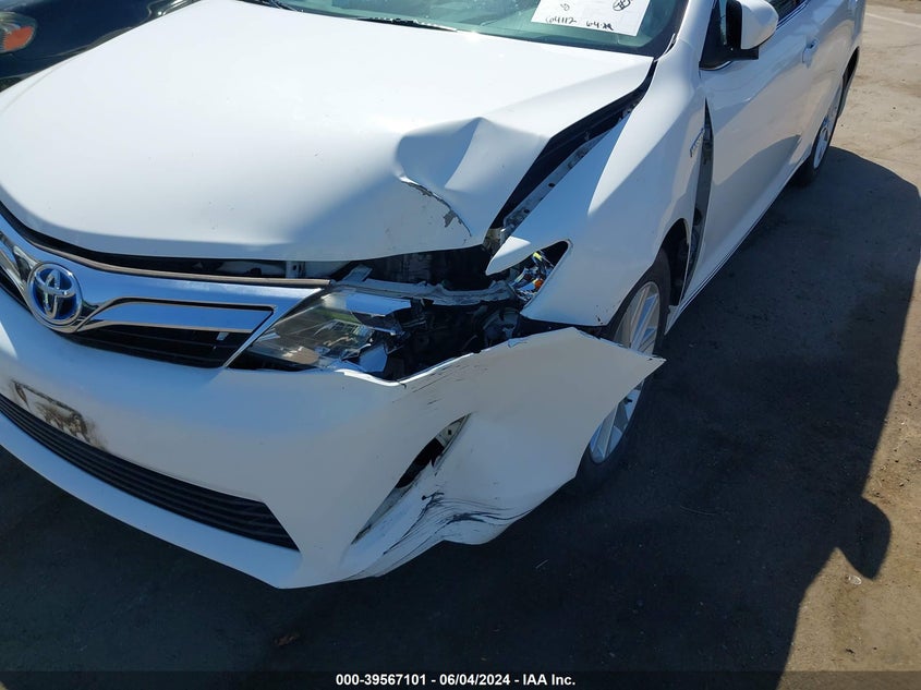 2013 Toyota Camry Hybrid Xle VIN: 4T1BD1FK8DU084512 Lot: 39567101