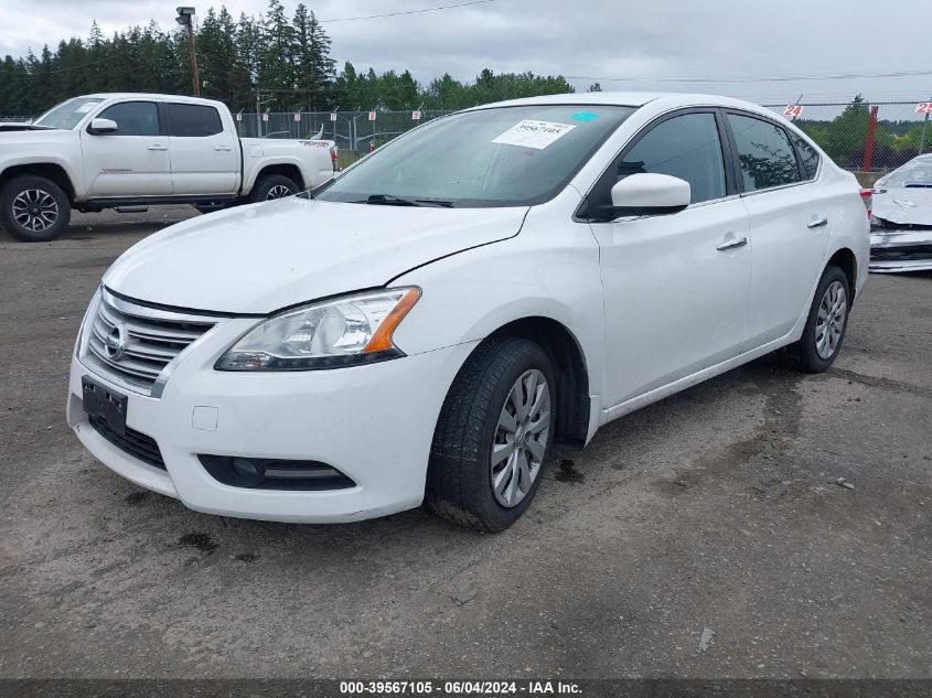 2015 Nissan Sentra S VIN: 3N1AB7AP1FY381877 Lot: 39567105