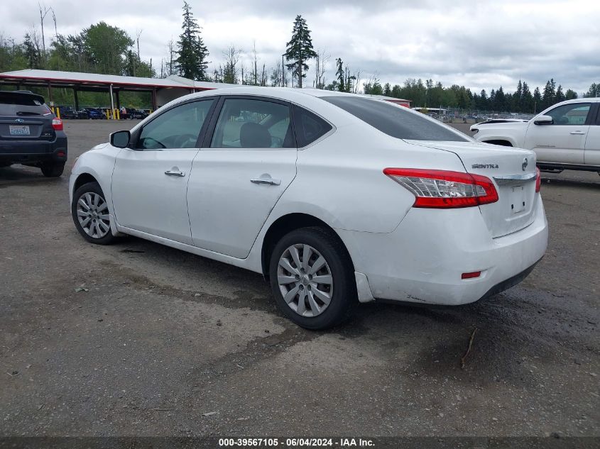 2015 Nissan Sentra S VIN: 3N1AB7AP1FY381877 Lot: 39567105