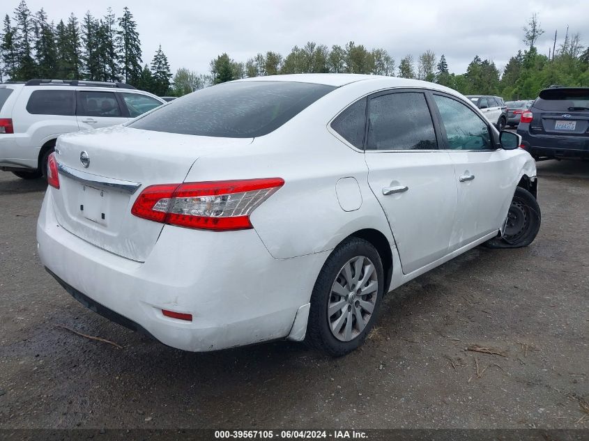 2015 Nissan Sentra S VIN: 3N1AB7AP1FY381877 Lot: 39567105