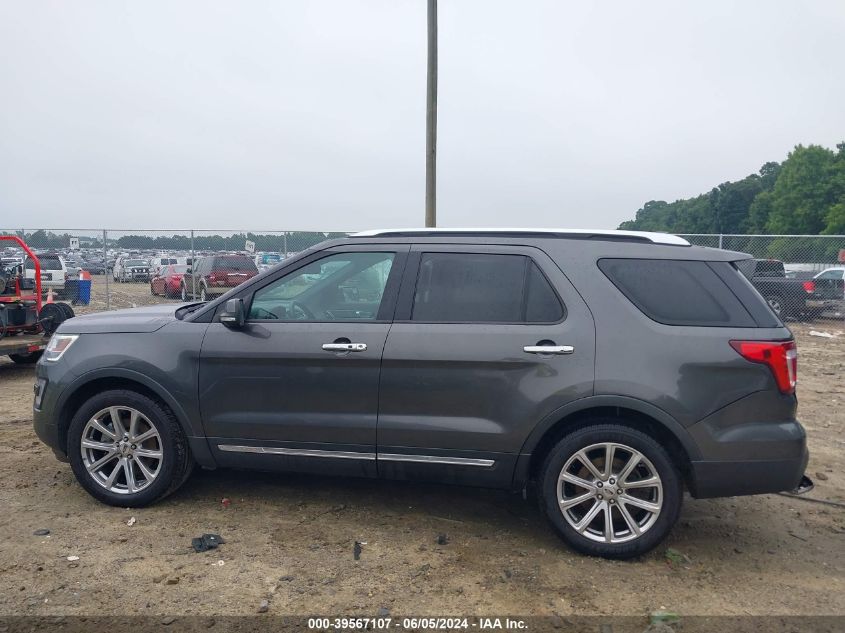 2017 Ford Explorer Limited VIN: 1FM5K8F86HGC23542 Lot: 39567107