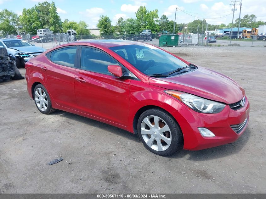 2013 Hyundai Elantra Limited VIN: KMHDH4AE5DU798601 Lot: 39567115