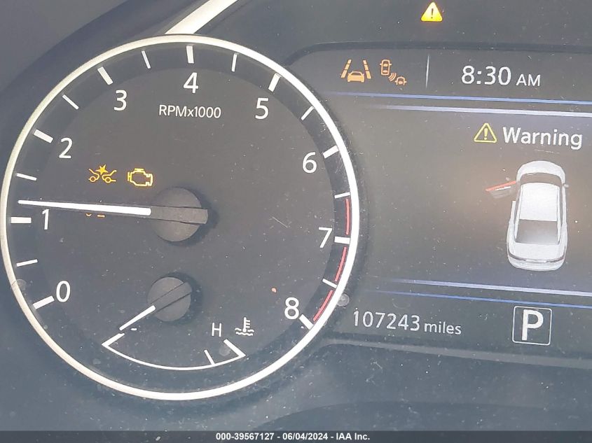 2020 Nissan Maxima Sl Xtronic Cvt VIN: 1N4AA6DV9LC360841 Lot: 39567127