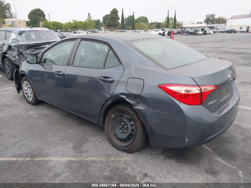 2019 Toyota Corolla Le VIN: 5YFBURHE0KP949722 Lot: 39567164