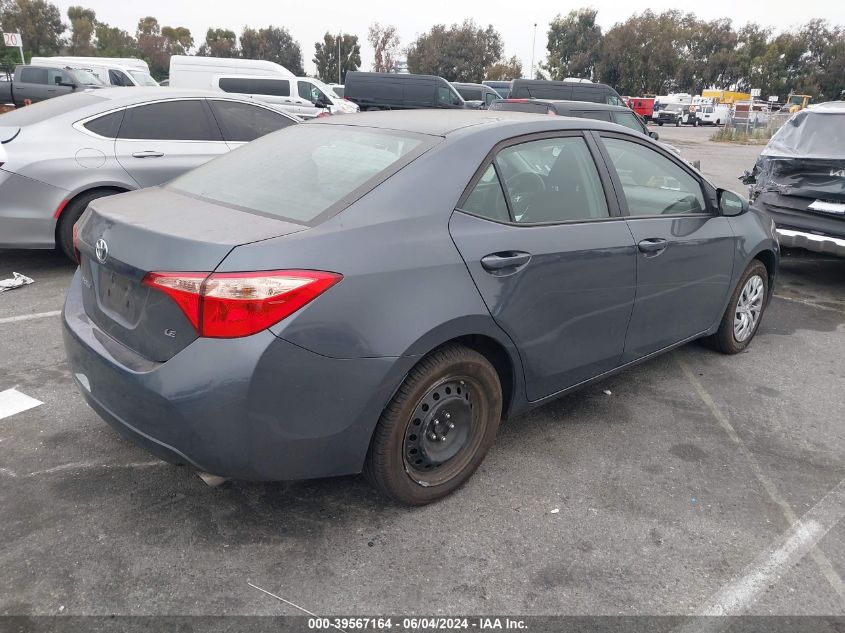 2019 Toyota Corolla Le VIN: 5YFBURHE0KP949722 Lot: 39567164