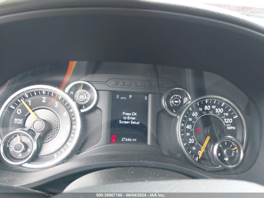 2022 Ram 1500 Big Horn Quad Cab 4X2 6'4 Box VIN: 1C6RREBG1NN272787 Lot: 39567180