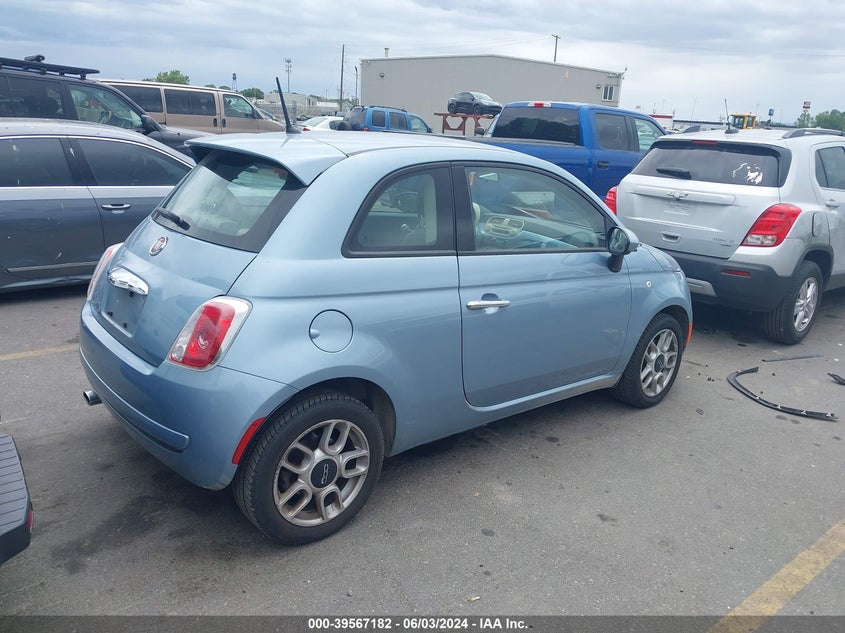 2015 Fiat 500 Pop VIN: 3C3CFFARXFT509220 Lot: 39567182