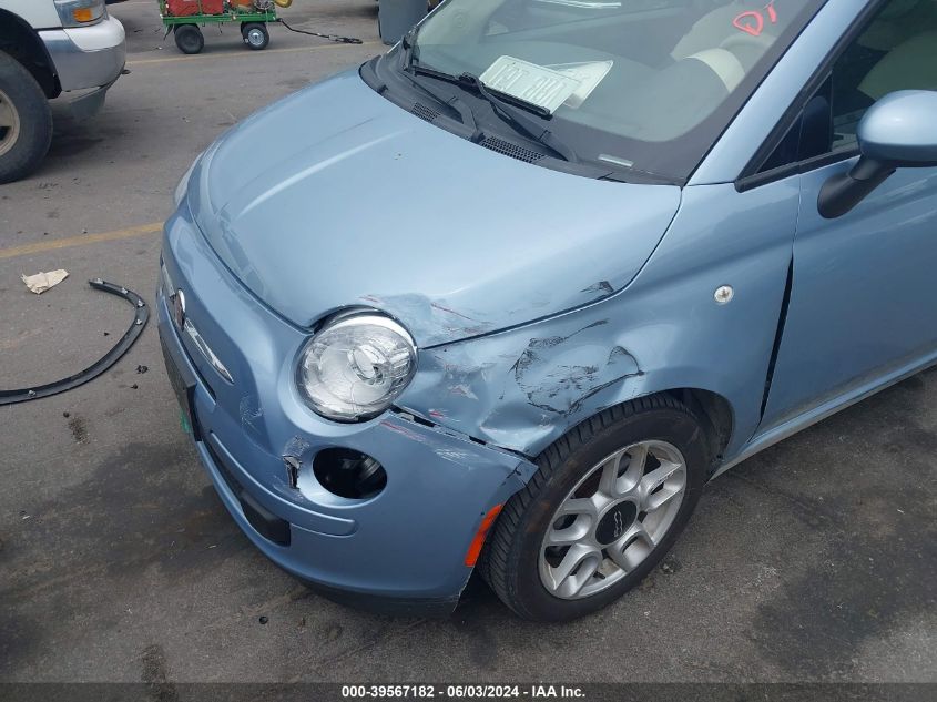 2015 Fiat 500 Pop VIN: 3C3CFFARXFT509220 Lot: 39567182