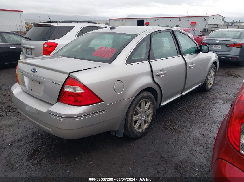 2007 Ford Five Hundred Limited VIN: 1FAHP28157G135229 Lot: 39567200