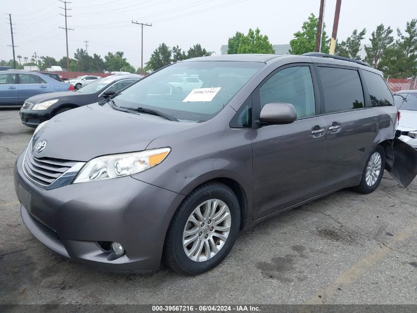 2015 Toyota Sienna Xle 8 Passenger VIN: 5TDYK3DC6FS688126 Lot: 39567216