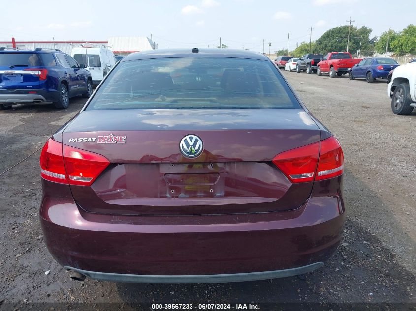 2012 Volkswagen Passat 2.5L S VIN: 1VWAP7A32CC065112 Lot: 39567233