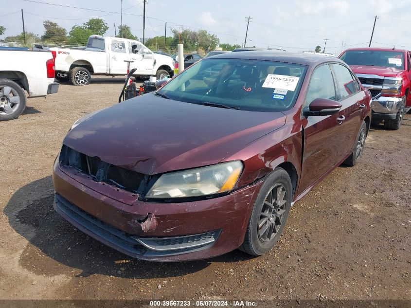 2012 Volkswagen Passat 2.5L S VIN: 1VWAP7A32CC065112 Lot: 39567233