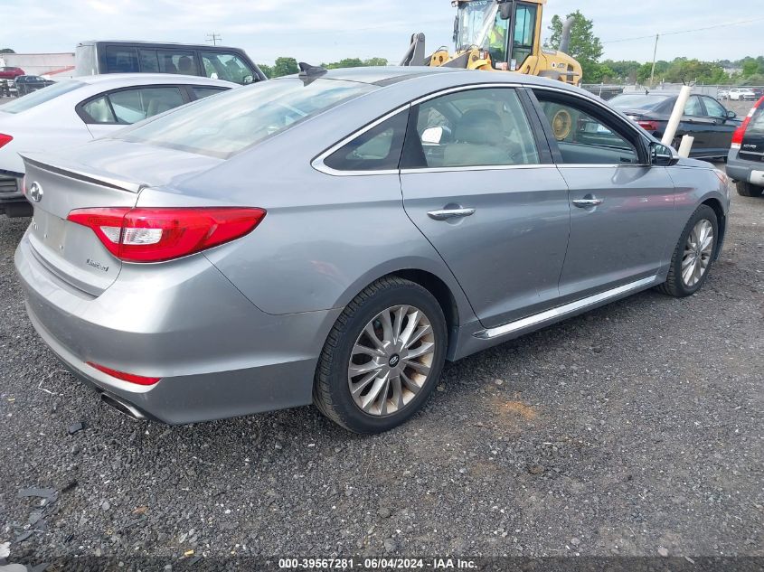 2015 Hyundai Sonata Limited VIN: 5NPE34AF6FH078625 Lot: 39567281