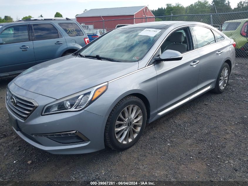 2015 Hyundai Sonata Limited VIN: 5NPE34AF6FH078625 Lot: 39567281