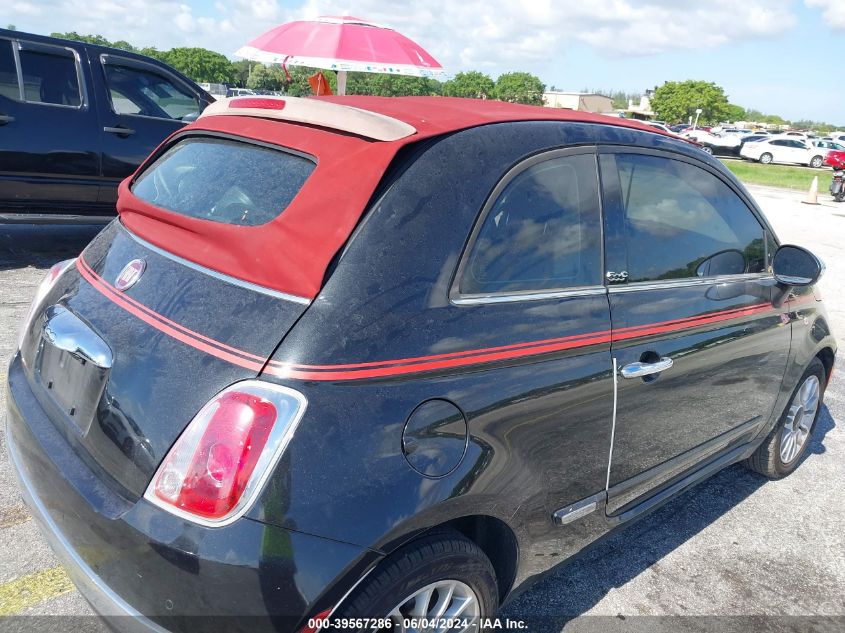 2012 Fiat 500C Lounge VIN: 3C3CFFER9CT352429 Lot: 39567286