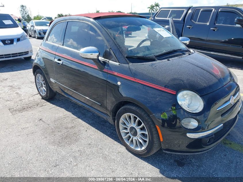 2012 Fiat 500C Lounge VIN: 3C3CFFER9CT352429 Lot: 39567286