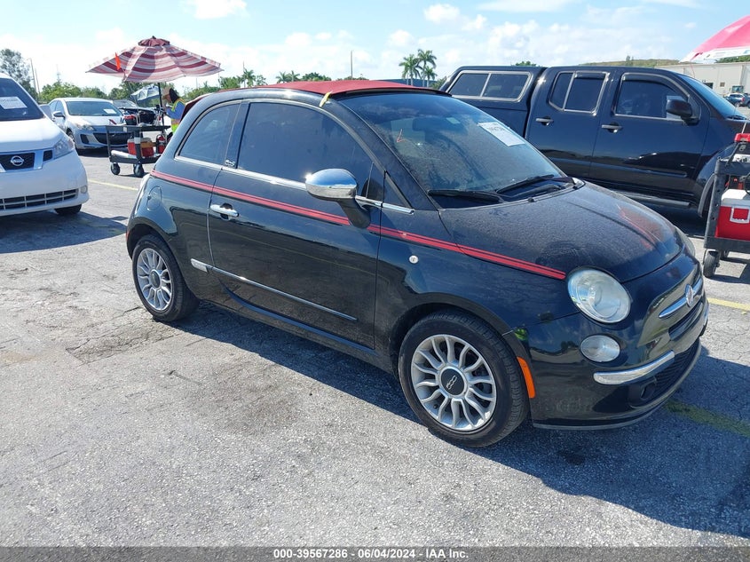 2012 Fiat 500C Lounge VIN: 3C3CFFER9CT352429 Lot: 39567286