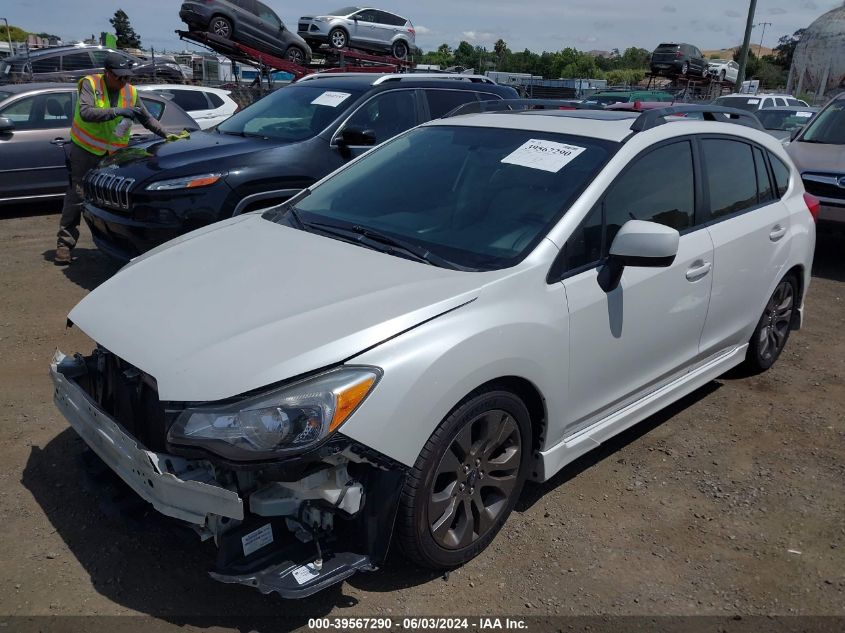 2013 Subaru Impreza 2.0I Sport Premium VIN: JF1GPAL62D1897294 Lot: 39567290