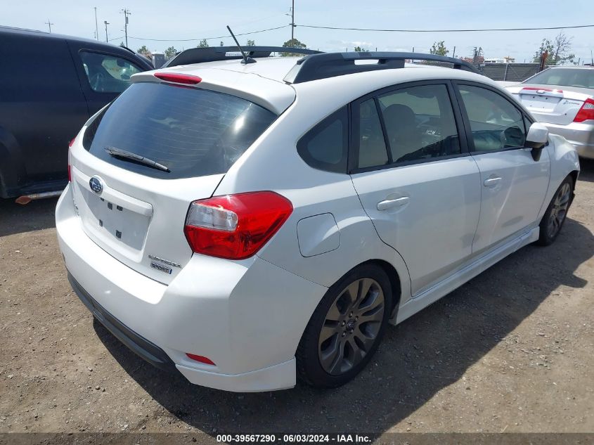 2013 Subaru Impreza 2.0I Sport Premium VIN: JF1GPAL62D1897294 Lot: 39567290