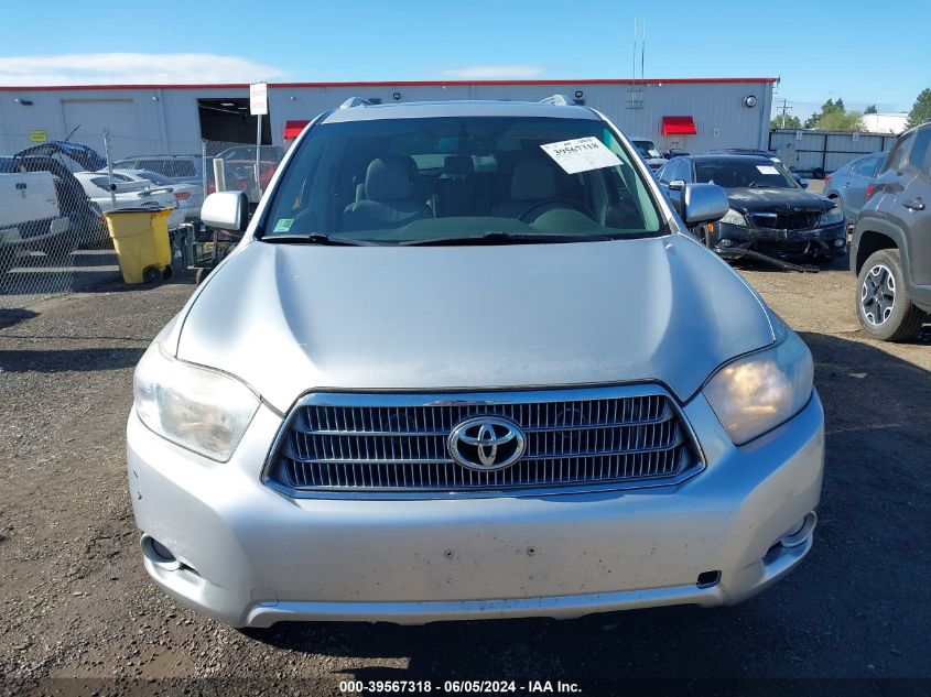 2008 Toyota Highlander Hybrid Limited VIN: JTEEW44A882006638 Lot: 39567318