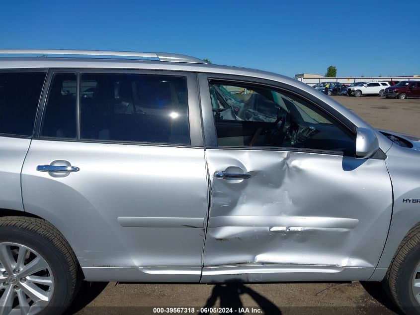 2008 Toyota Highlander Hybrid Limited VIN: JTEEW44A882006638 Lot: 39567318