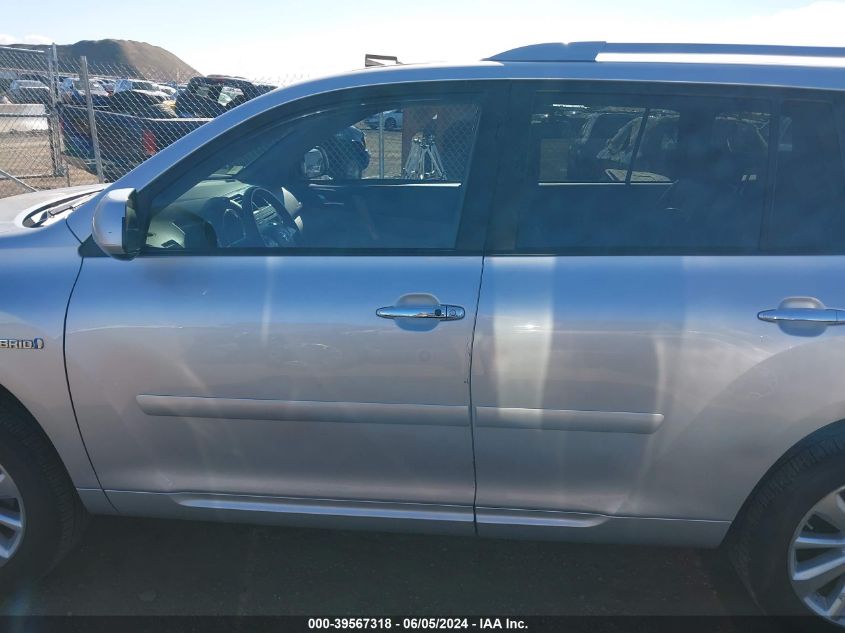 2008 Toyota Highlander Hybrid Limited VIN: JTEEW44A882006638 Lot: 39567318