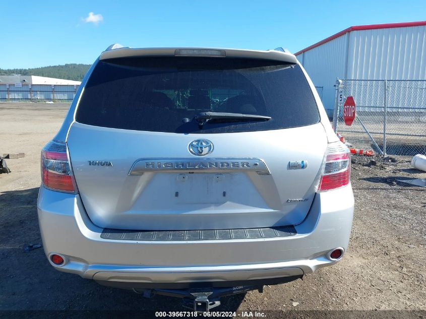 2008 Toyota Highlander Hybrid Limited VIN: JTEEW44A882006638 Lot: 39567318