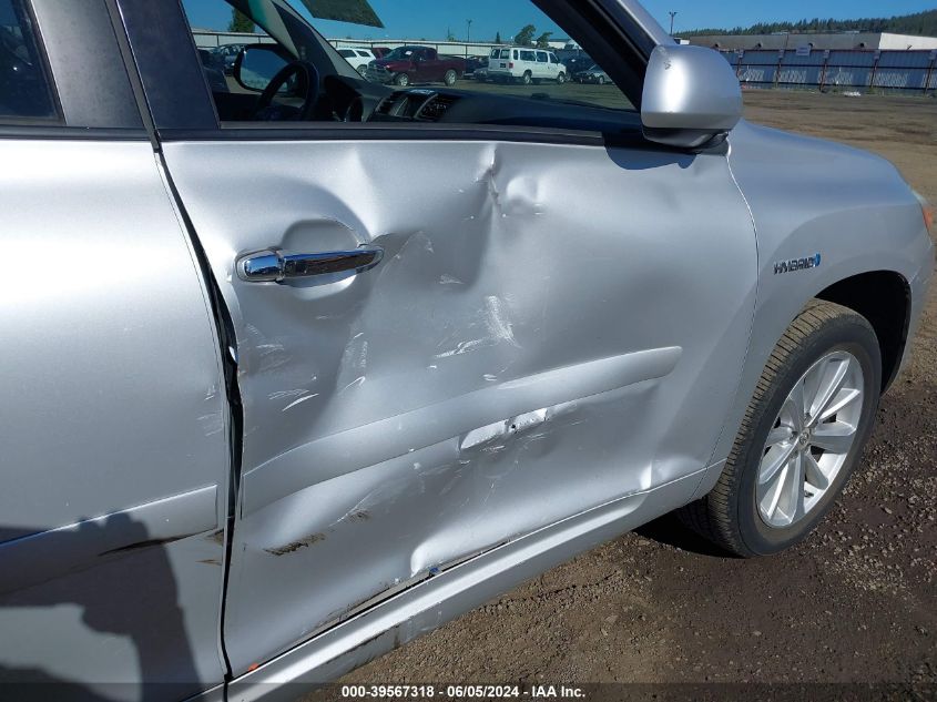 2008 Toyota Highlander Hybrid Limited VIN: JTEEW44A882006638 Lot: 39567318