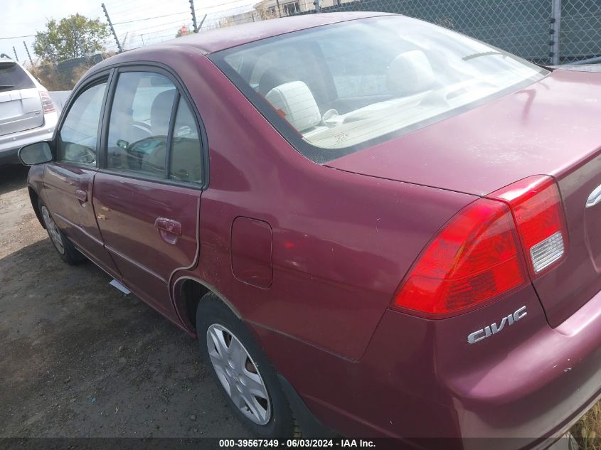 2003 Honda Civic Lx VIN: 2HGES16513H517754 Lot: 39567349