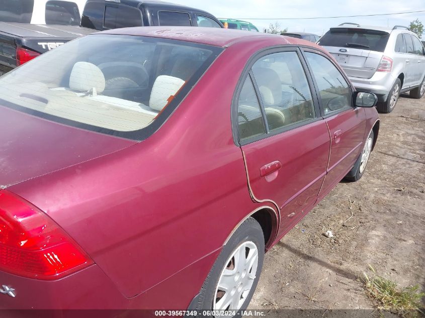 2003 Honda Civic Lx VIN: 2HGES16513H517754 Lot: 39567349