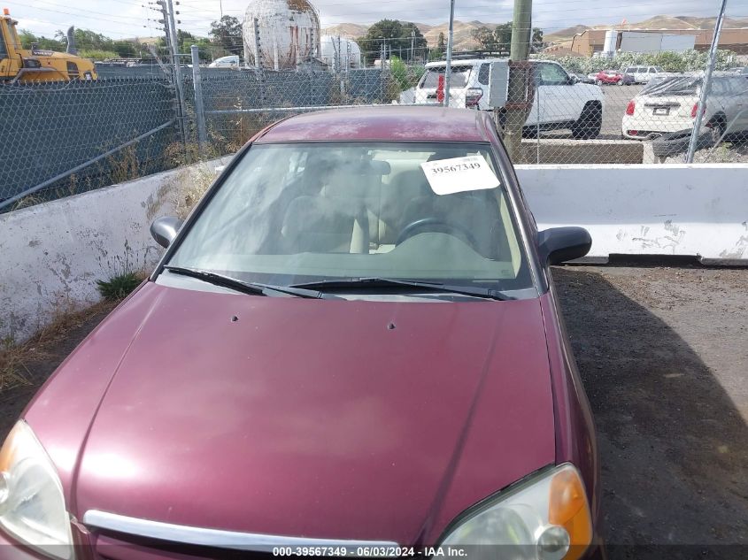 2003 Honda Civic Lx VIN: 2HGES16513H517754 Lot: 39567349