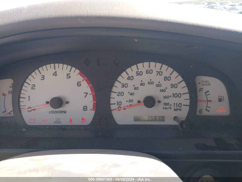 2002 Toyota Tacoma Prerunner V6 VIN: 5TESN92N52Z898119 Lot: 39567363