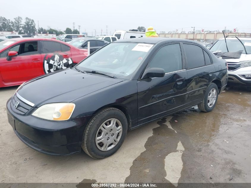 2002 Honda Civic Lx VIN: 2HGES16542H536149 Lot: 39567392