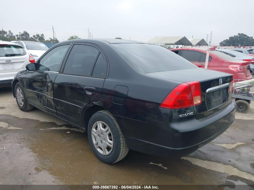 2002 Honda Civic Lx VIN: 2HGES16542H536149 Lot: 39567392