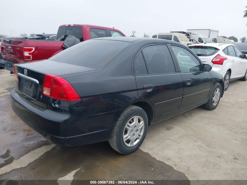 2002 Honda Civic Lx VIN: 2HGES16542H536149 Lot: 39567392