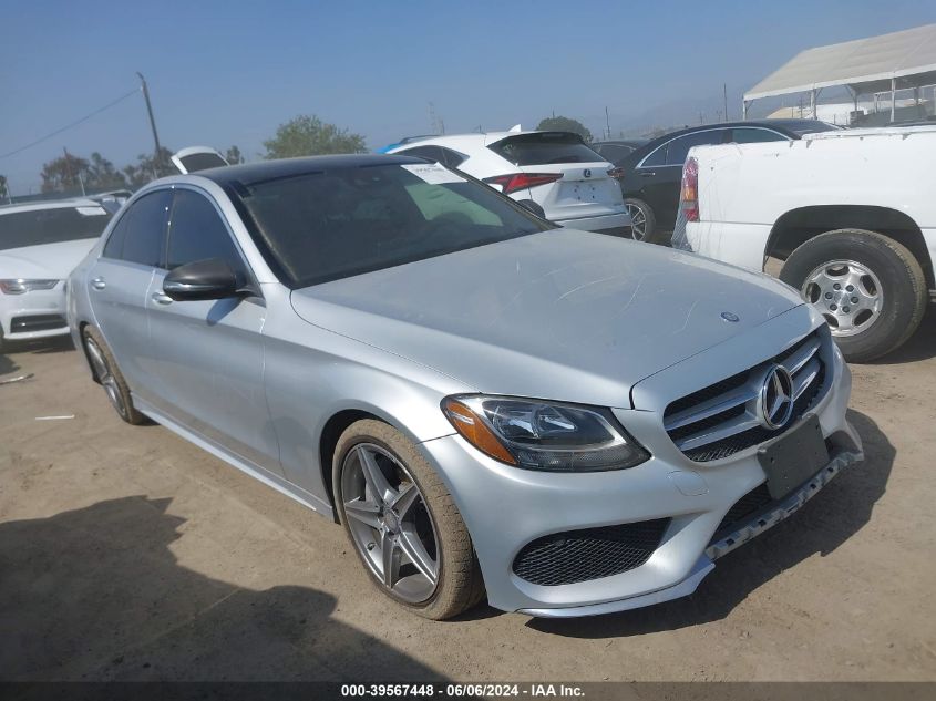 2016 Mercedes-Benz C 300 4Matic/Luxury 4Matic/Sport 4Matic VIN: 55SWF4KB8GU133193 Lot: 39567448