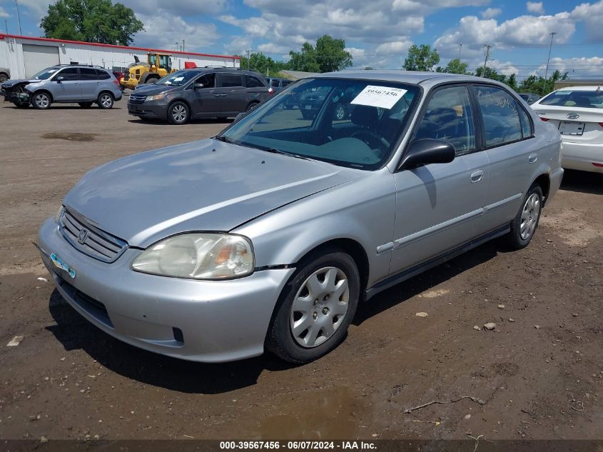 1999 Honda Civic Value Package VIN: 2HGEJ6615XH570802 Lot: 39567456