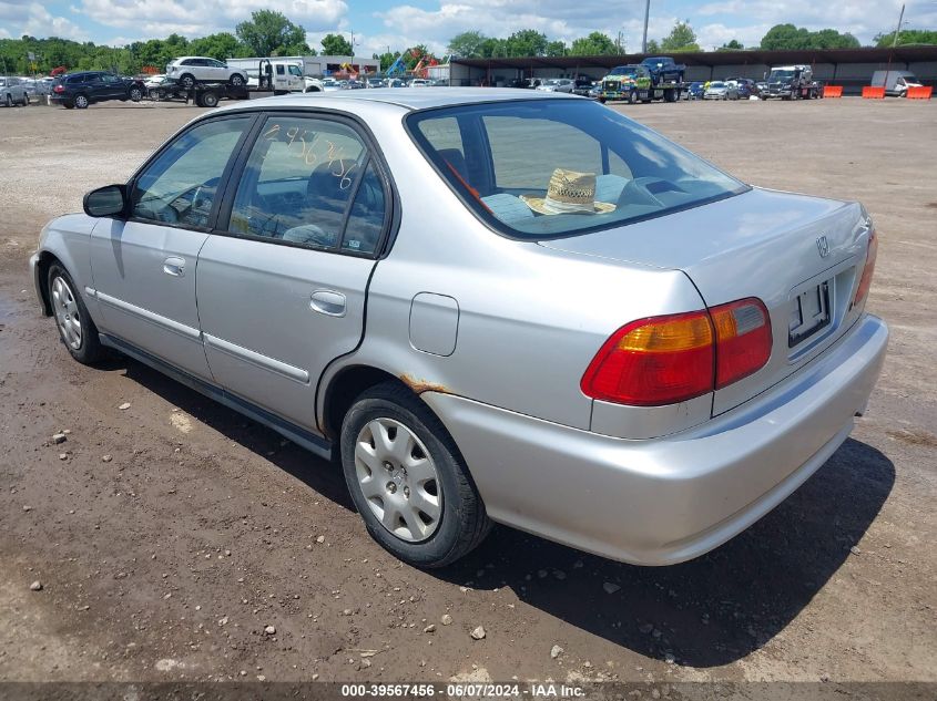 1999 Honda Civic Value Package VIN: 2HGEJ6615XH570802 Lot: 39567456